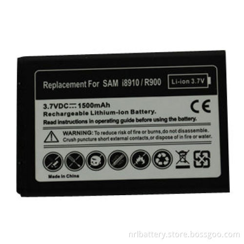 3.7V 1,500mAh 5.6Wh mobile phone battery for SAM SGH i8910, Omnia HD, Wave II